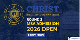 Christ University MBA Round 2 Admission 2026 Begins